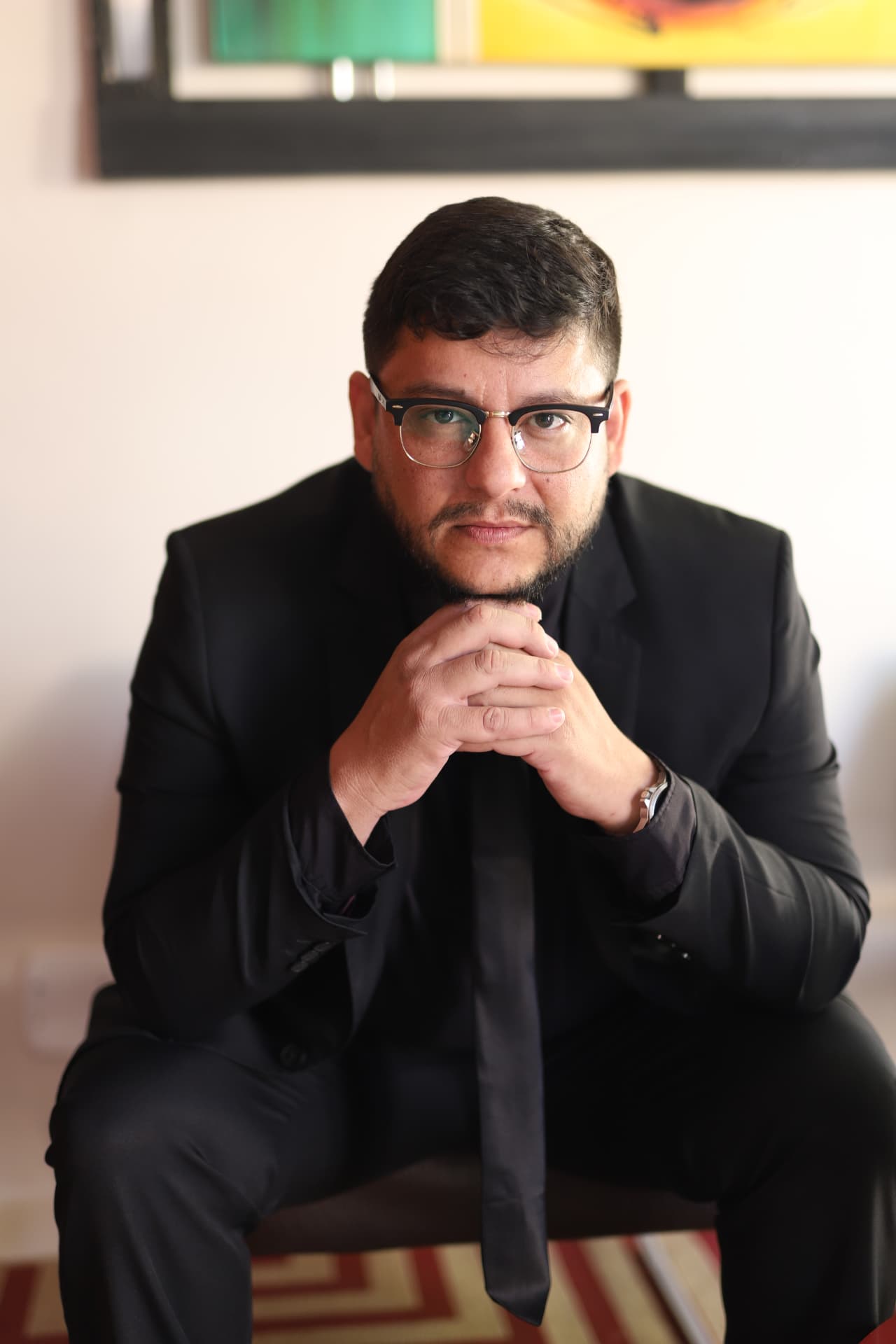 André Matos em um retrato acolhedor